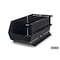 Triton Products Stacking Hanging Interlocking Bins, Polypropylene, Black, 14-3/4" L x 8-1/4" W x 7" H, 6 CT 3-240BK - alternate 3